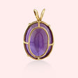 Geometric Fancy Cut Amethyst Pendant