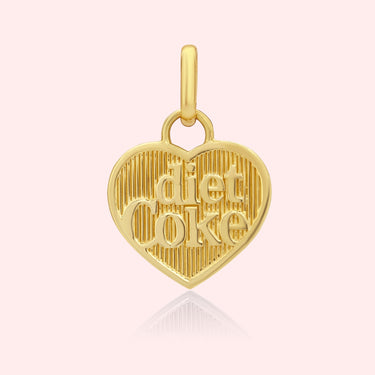 Diet Coke Double-Sided Heart Charm