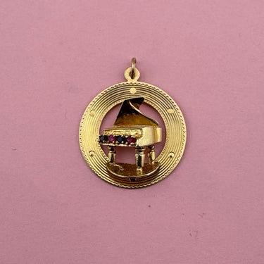 Piano Medallion With Topaz