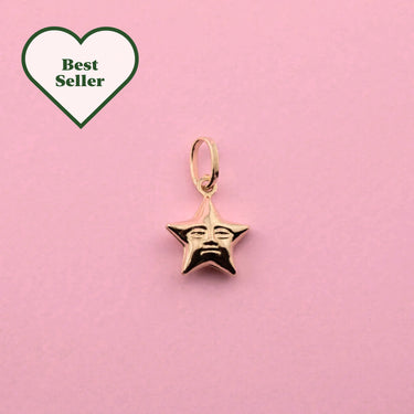 Star with Face Charm