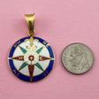Enamel Compass Medallion
