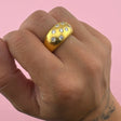 22k and Diamond Bombe Ring by Zolotas
