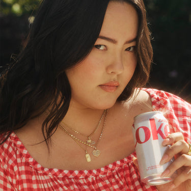 Diet Coke Double-Sided Heart Charm