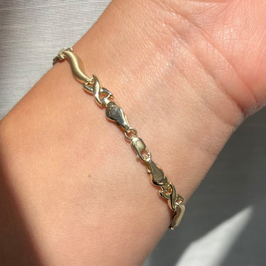 XO Heart Link Bracelet