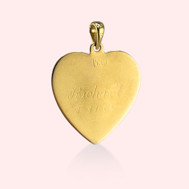 Silhouette Heart Charm