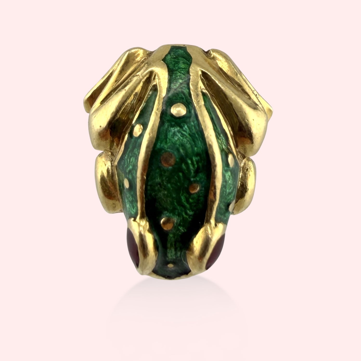 Enamel Frog Charm