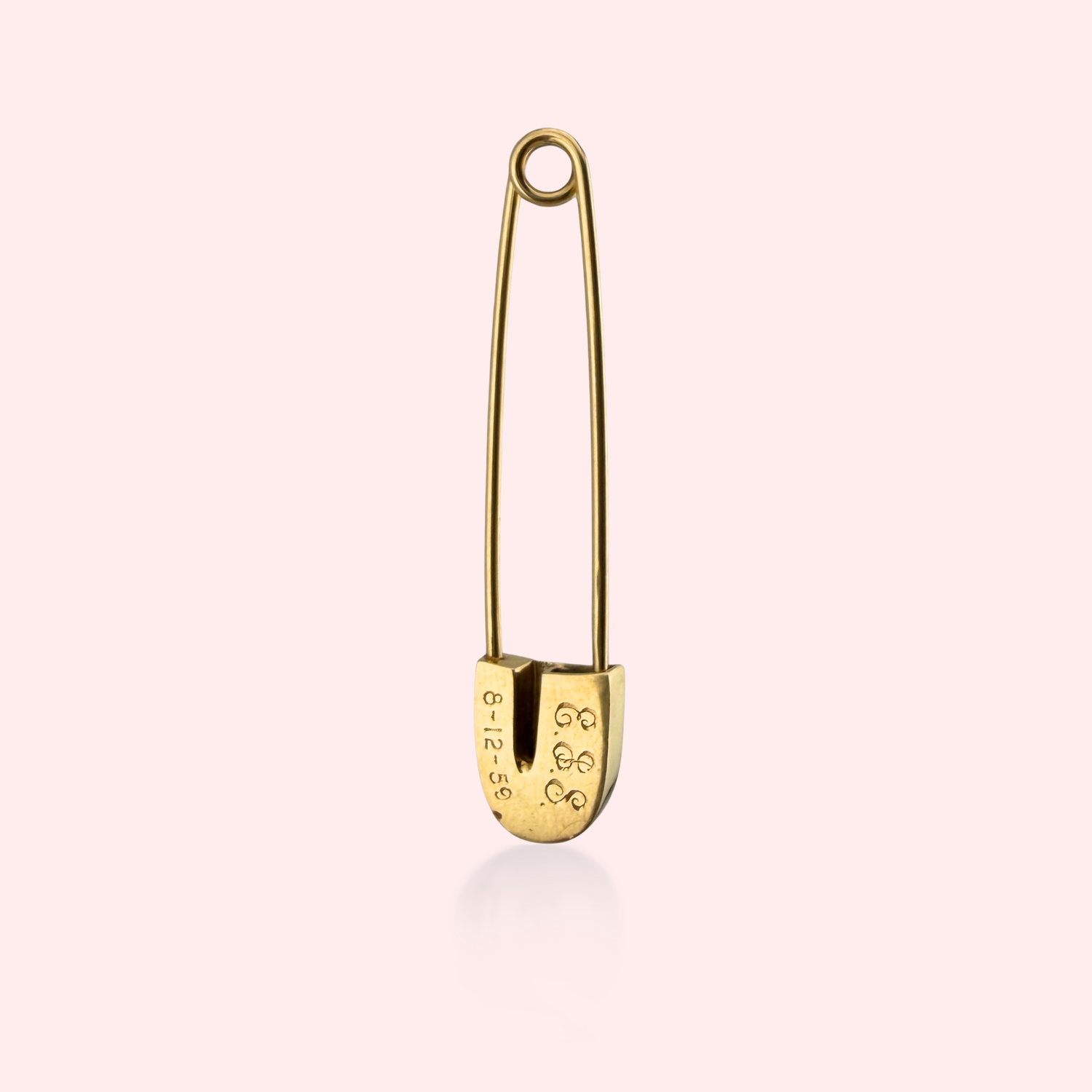 Large Safety Pin with 1959 Engraving