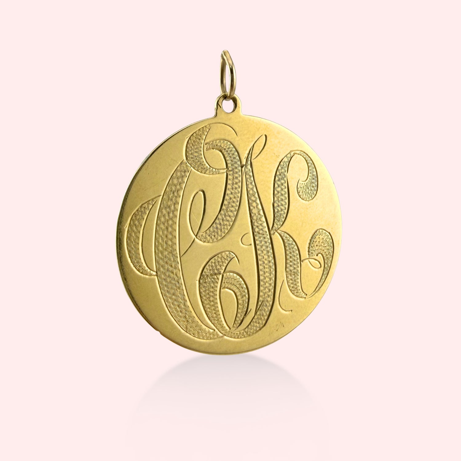 Engraved Engine Turned Medallion