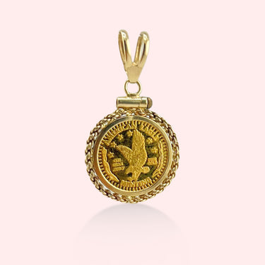 American Eagle 24k Coin Pendant
