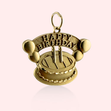 Happy Birthday Cake Charm