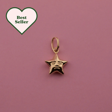 Star with Face Charm