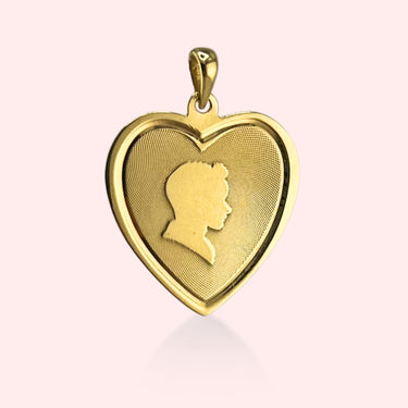 Silhouette Heart Charm