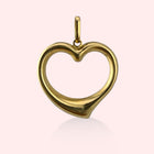 Puffy Heart Outline Charm
