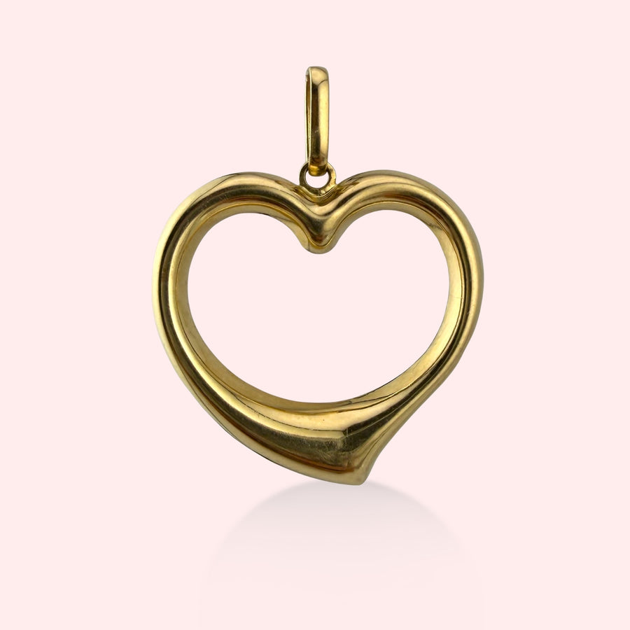 Puffy Heart Outline Charm