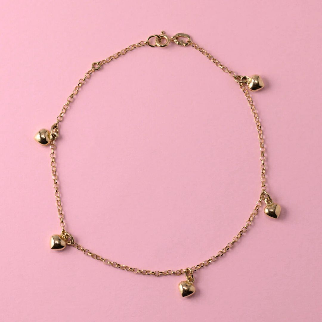 Dangling Heart Anklet