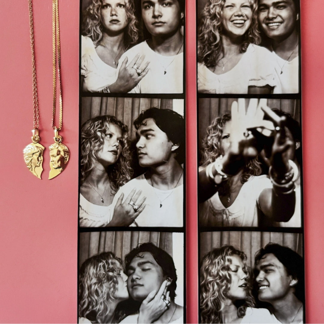 Man and Woman Breakable Heart Pendant