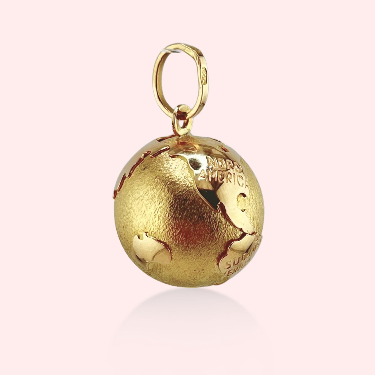 Engraved Globe Pendant