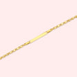 Heart Link Bracelet with ID Bar