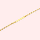 Heart Link Bracelet with ID Bar