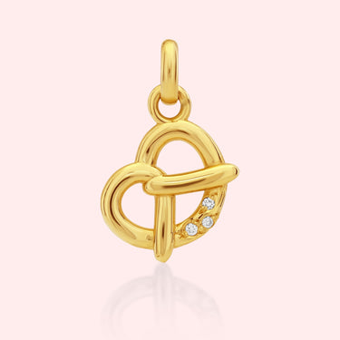 Pretzel Charm with Diamond Salt