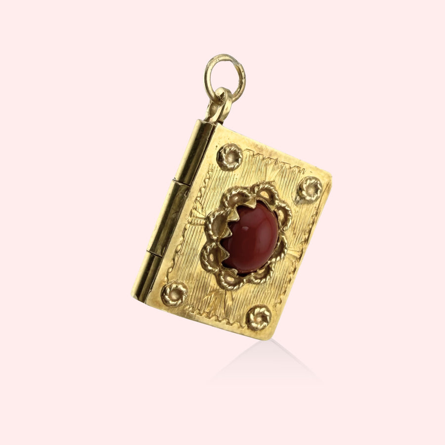 Italian Coral Book Locket