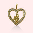 Mother and Child Diamond Heart