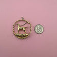 Dog on Leash Medallion