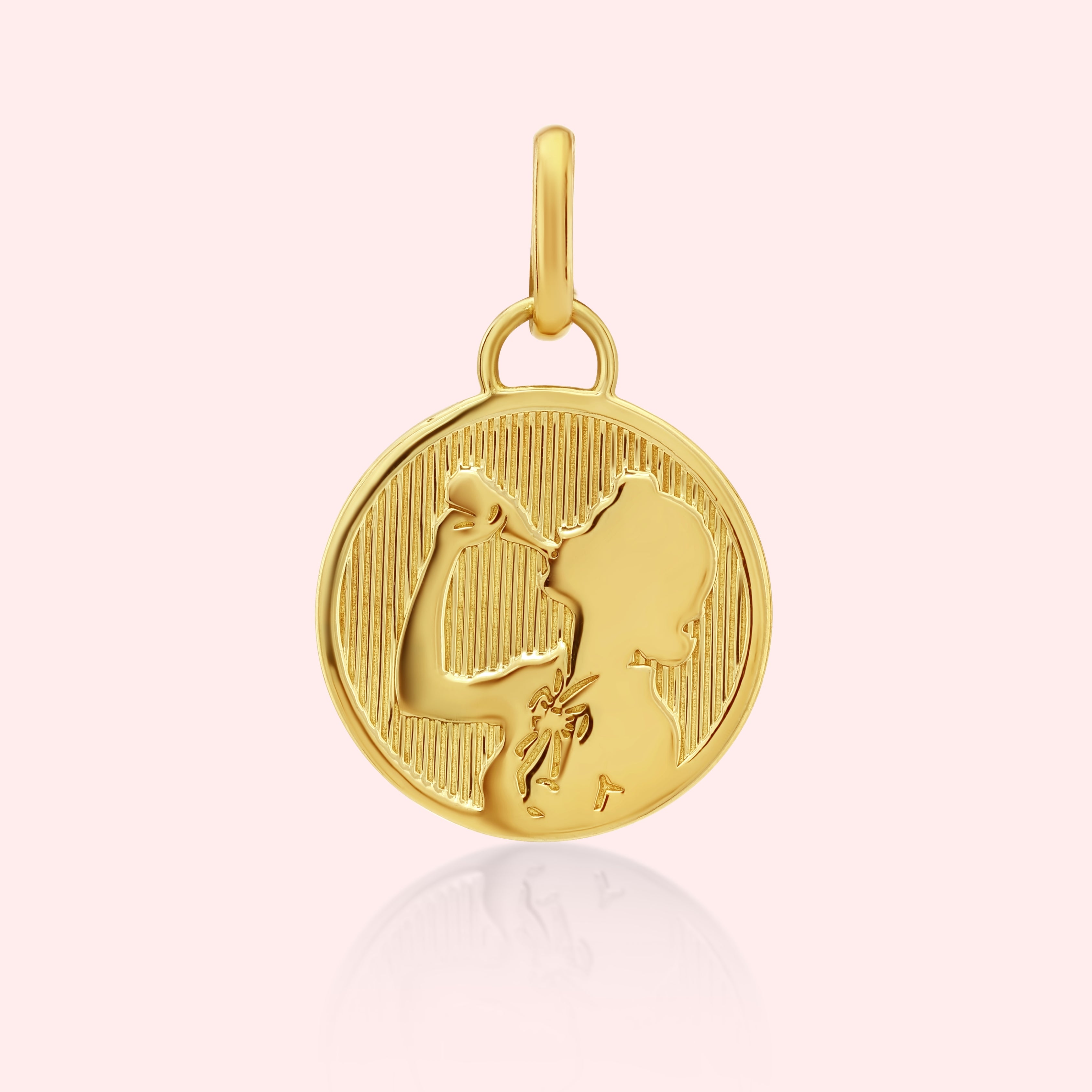 Solid Gold Objects Enjoy Coca-Cola Silhouette Medallion | 14k Solid Gold | Yeah It's Jewelry