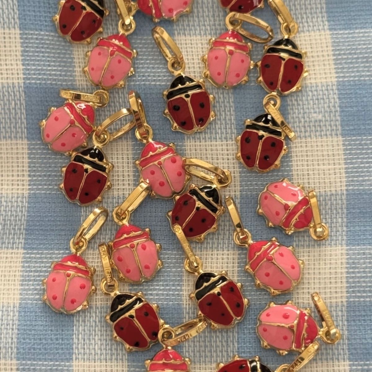 Pink Ladybug Charm