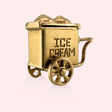 Articulated Ice Cream Cart Charm