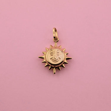 Smiling Sun Charm