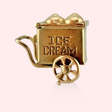 Articulated Ice Cream Cart Charm
