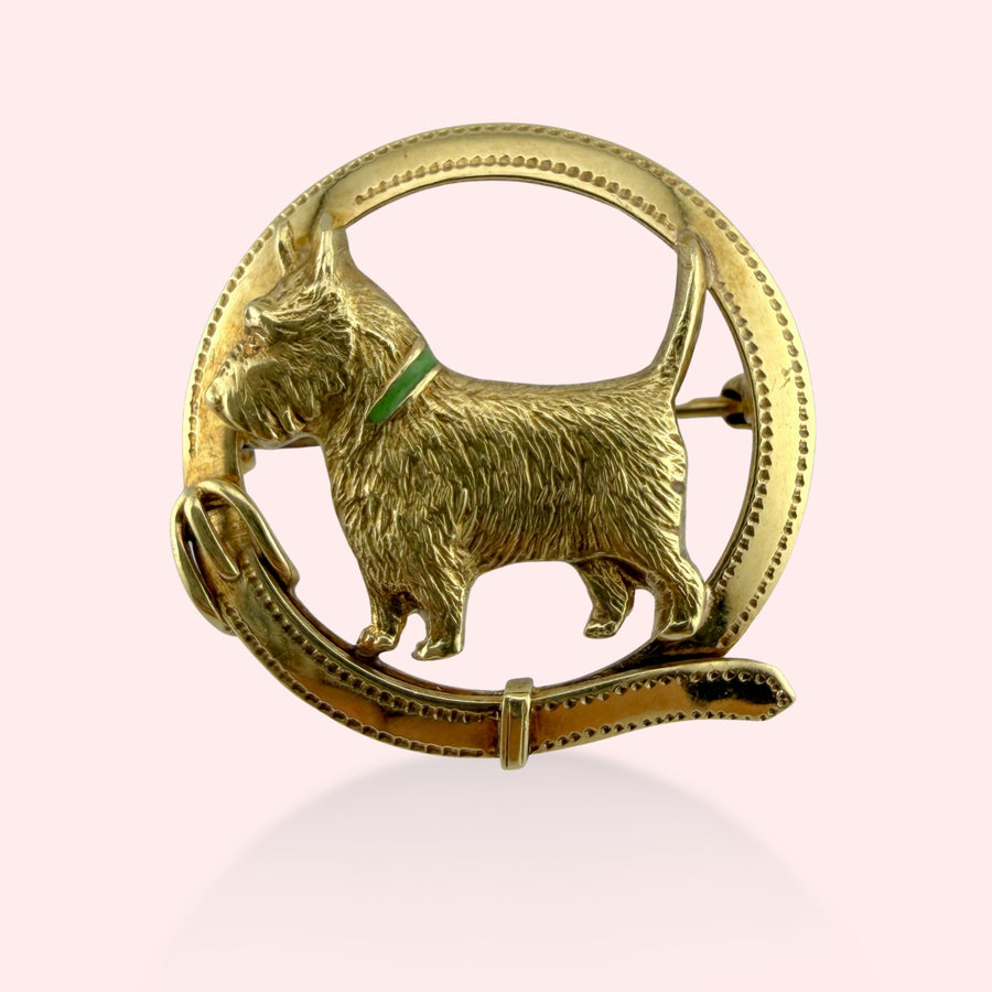 Terrier Brooch