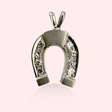 Diamond Horseshoe Charm