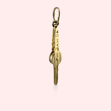 Moving Key to My Heart Charm