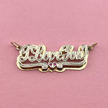 I Love You 3D Nameplate