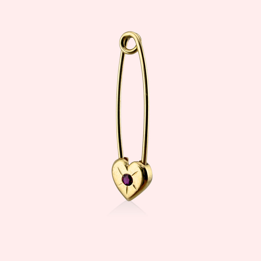 Heart Safety Pin