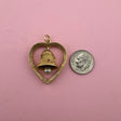 Wedding Bell Heart Pendant