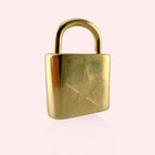 Padlock Charm with Star Engraving
