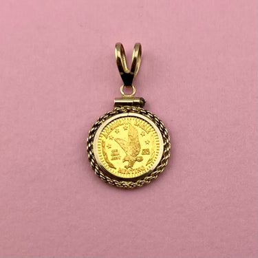 American Eagle 24k Coin Pendant