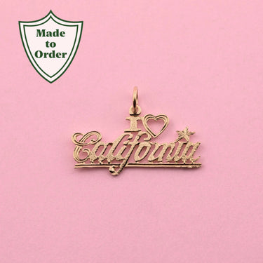 'I Love California' Charm