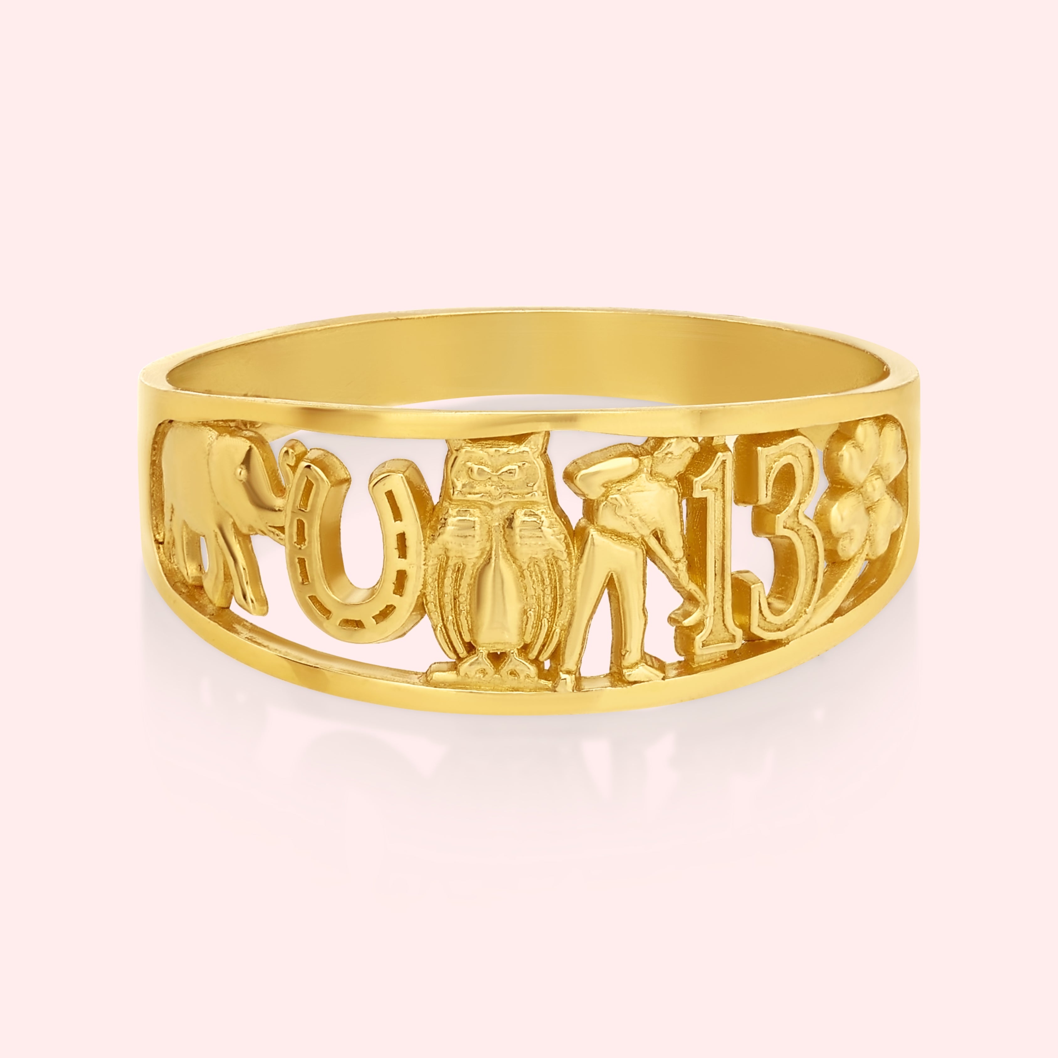 Yeah Rings Good Luck Ring | 14k Solid Gold | Yeah It's Jewelry
