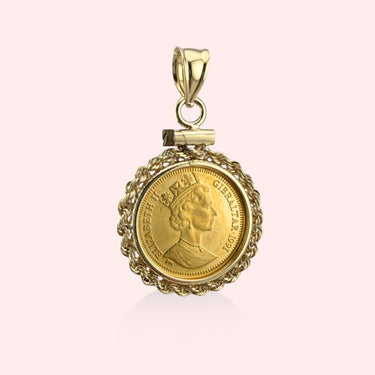 24k Corgi Coin Pendant