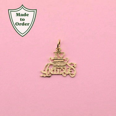 'I Love Antiques' Charm