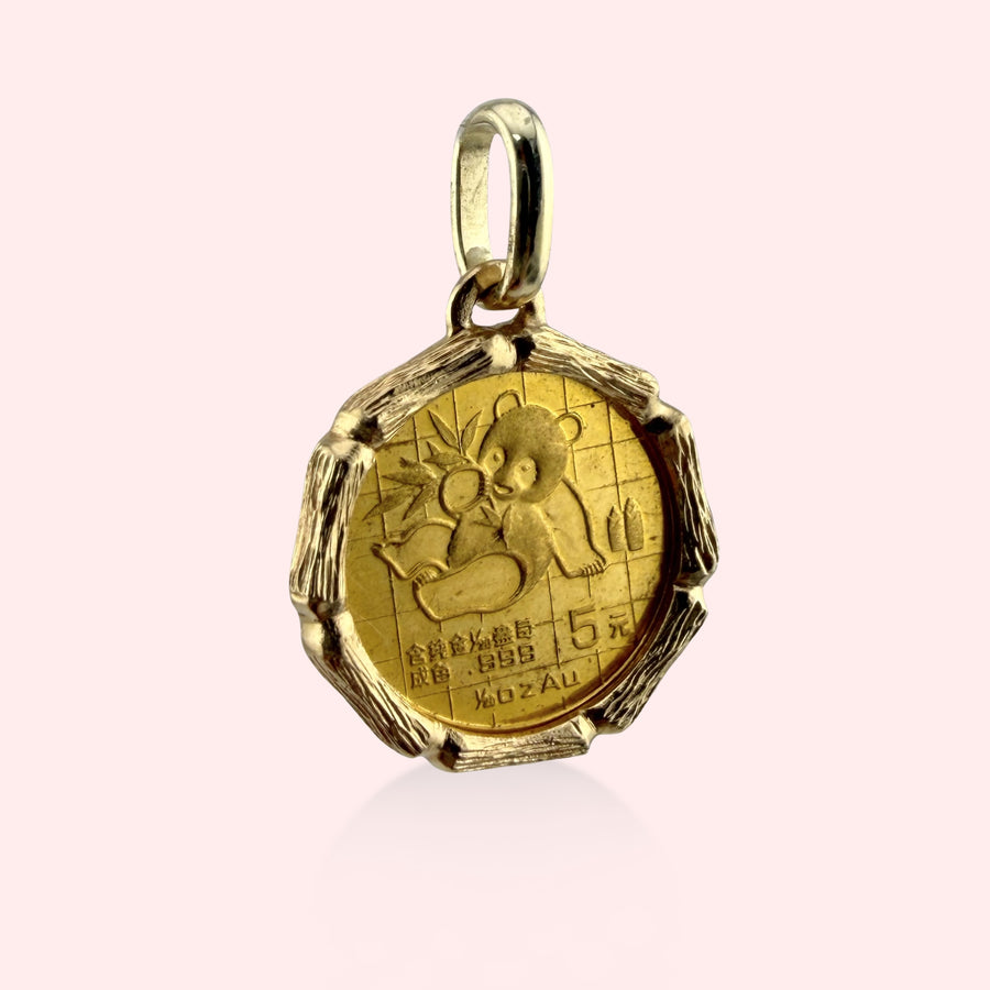 24k Panda Coin Pendant