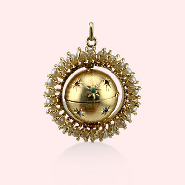 Gemstone Orb Locket