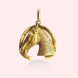 Large 1968 Engraved Horse Pendant