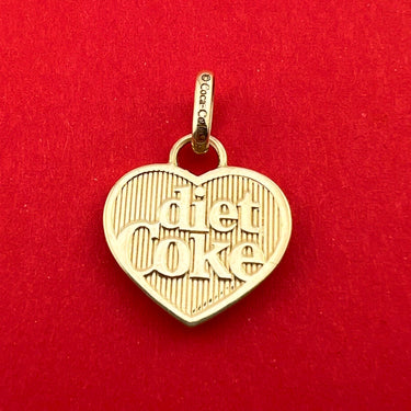 Diet Coke Double-Sided Heart Charm