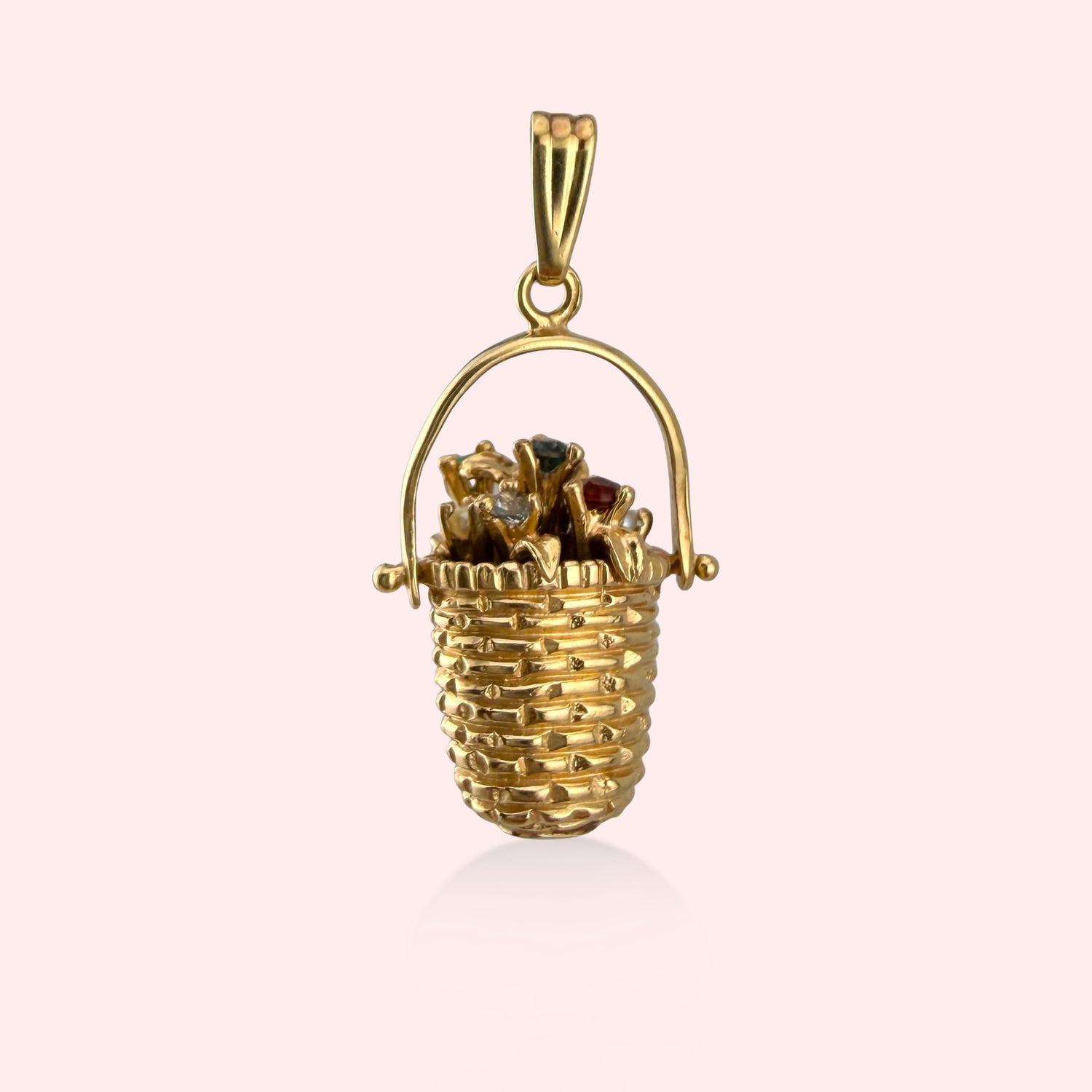 Flower Basket Charm