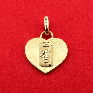 Diet Coke Double-Sided Heart Charm